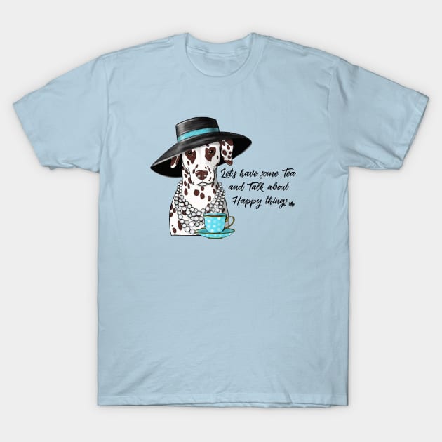 Dalmatian Lets have some Tea T-Shirt by FLCupcake